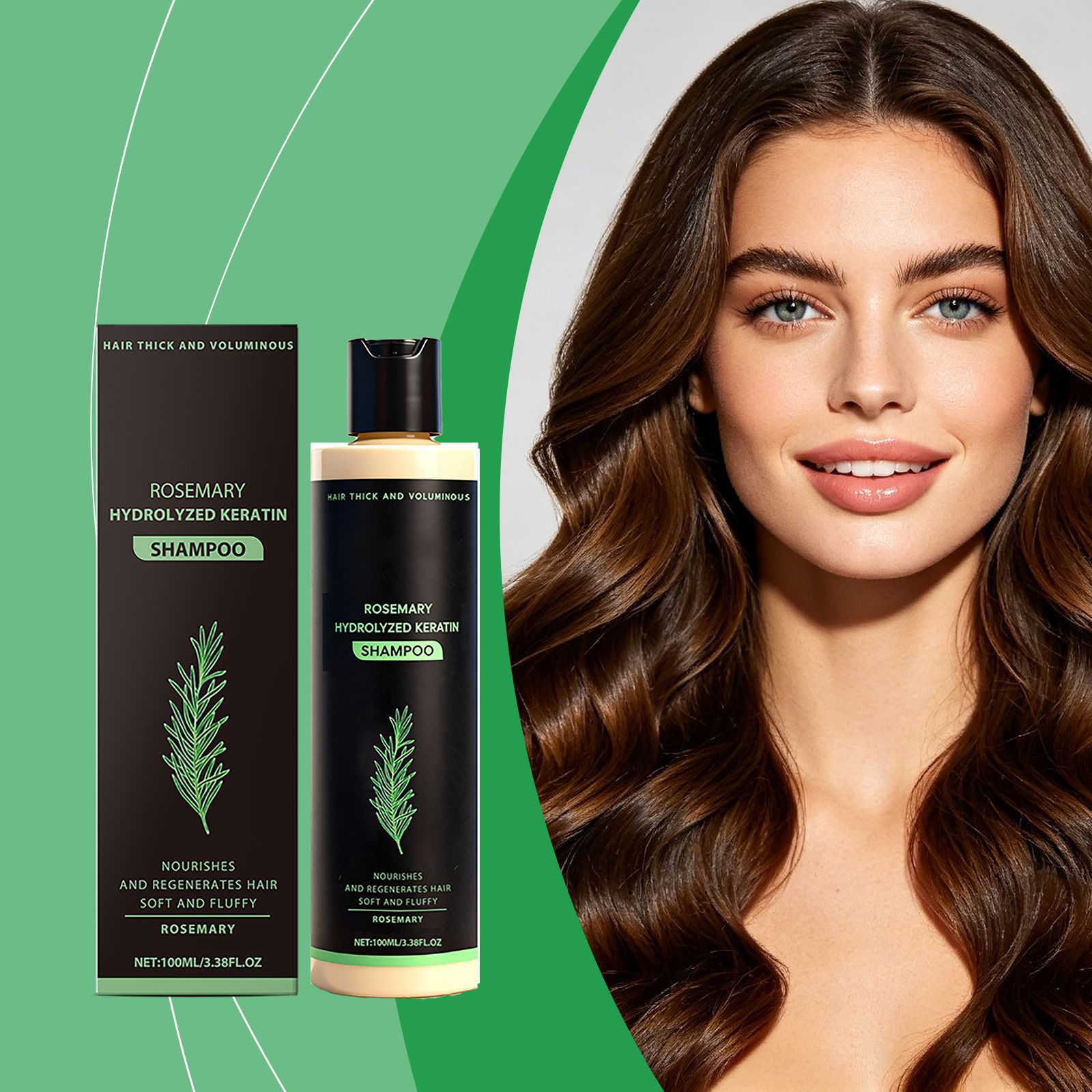 Hair Care Basic - Rozemarijn Hydrolysaat Keratine Shampoo Voedt de