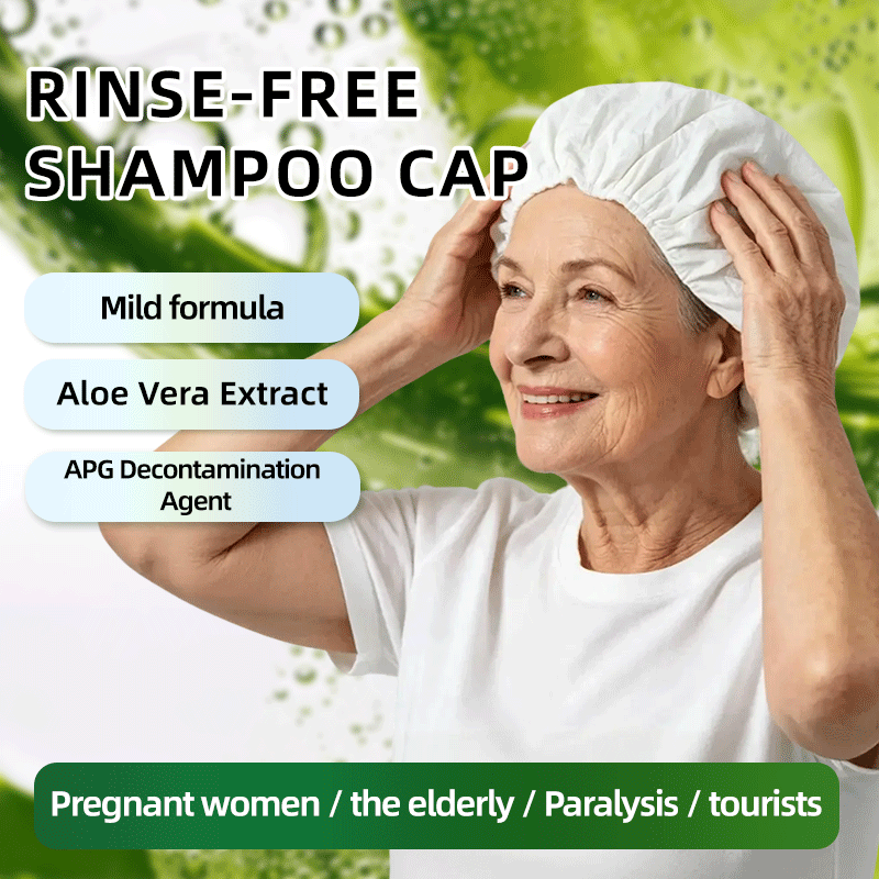 Hair Care With Aloe Vera - Wegwerp Waterloze Shampoo Cap Aloe Vera