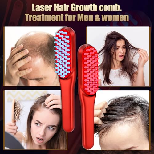 Hair Care Basic - Laser Haar Groei Kam, Rood Licht