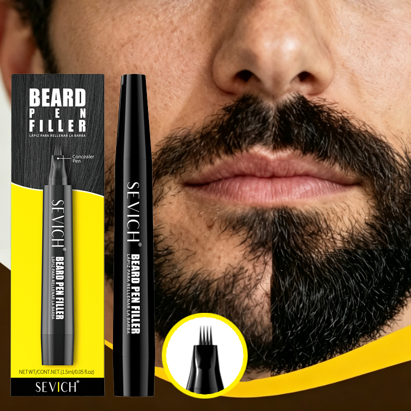 Hair Care Basic - Zwarte Baardvuller Pen voor Mannen, Tijdelijke