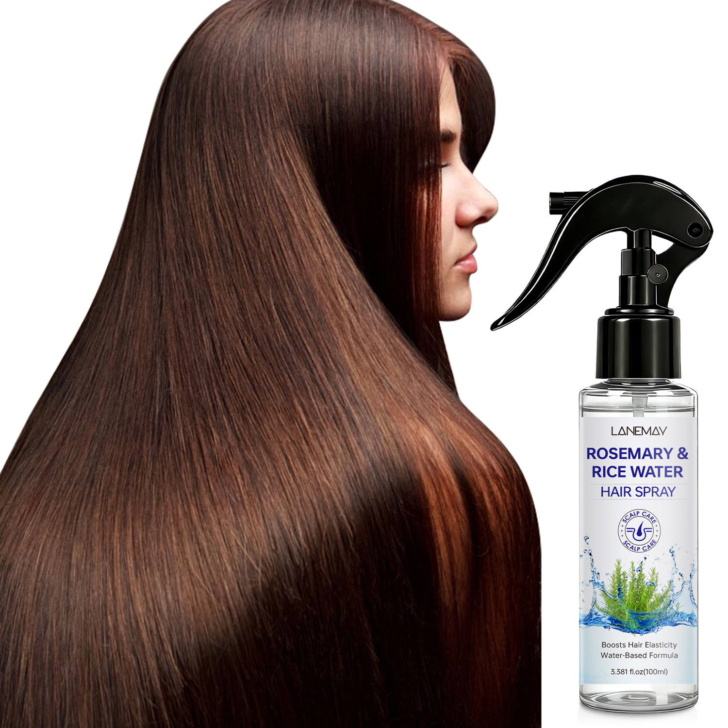 Hair Care With Rice Water - Haarspray met rozemarijn & rijstwater –