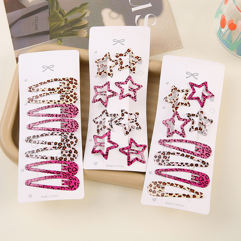 Bobby Pin Bulk - Eenvoudige Luipaardprint Haarspelden Set Vrouwen Meisjes
