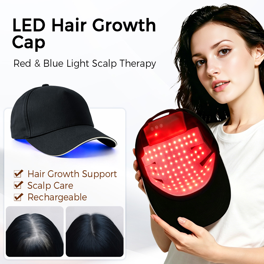 Hair Care Basic - LED Haar Groei Cap Rood Blauw