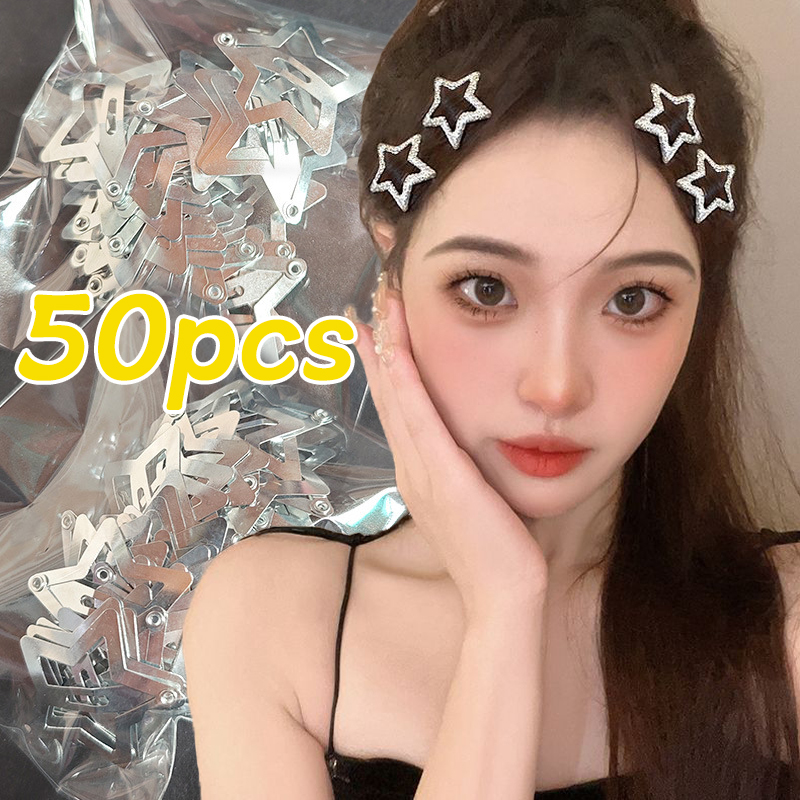 Bobby Pin Bulk - 50 stks Y2K Zilveren Haar Clip