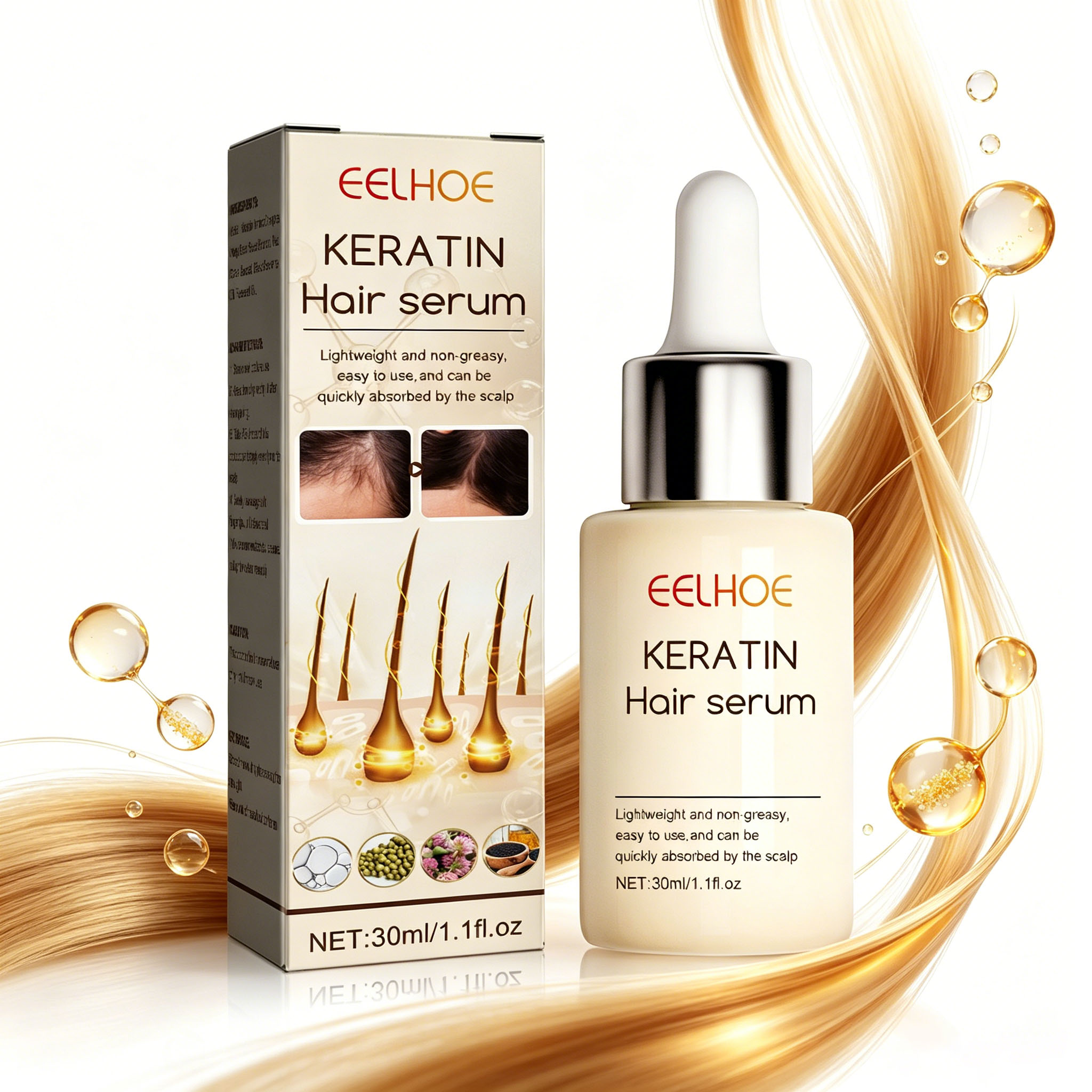 Dichte haar-essentieolie Sterk - Split End Repair Serum recensie en prijs