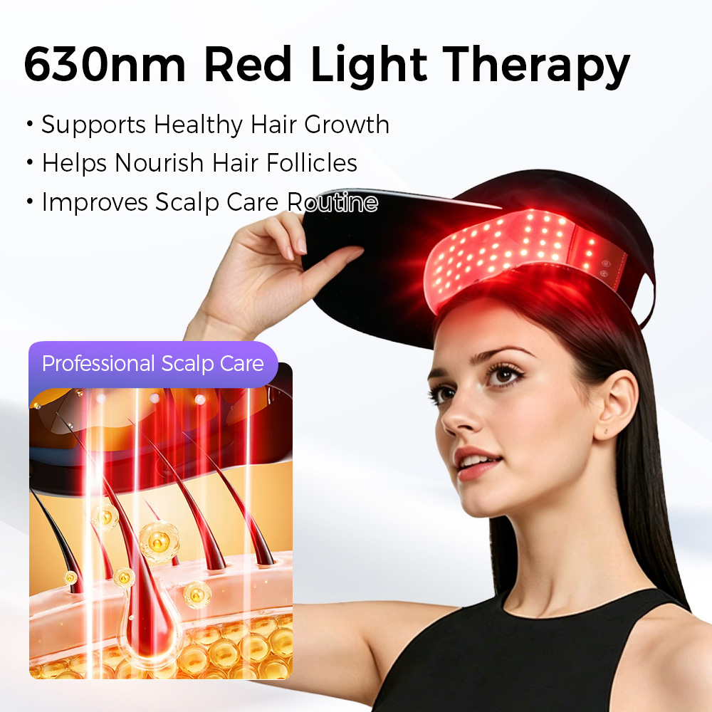 LED Haar Groei Cap Rood Blauw  - Hair Care Basic recensie en prijs